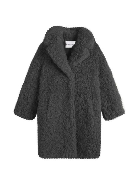 STAND STUDIO Stand Studio Midi Faux Fur Coat