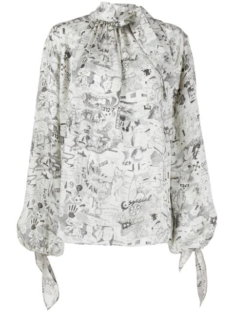 Off-White printed blouse