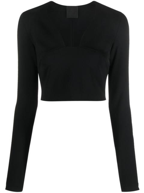 Givenchy square-neck cropped top