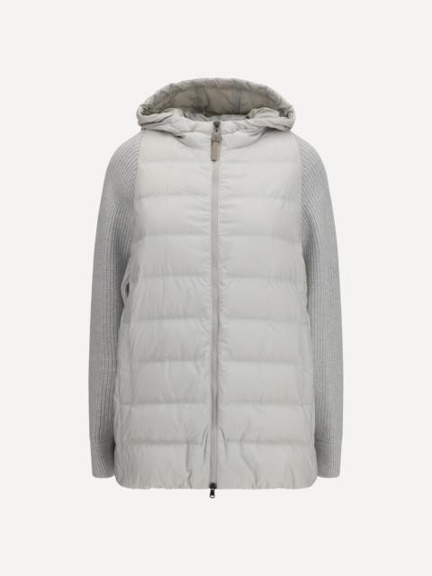 Brunello Cucinelli Long monili chain Puffer Jacket