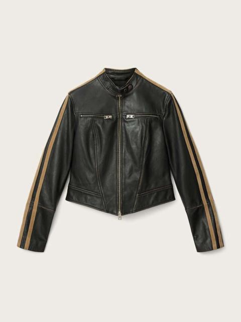 ALLSAINTS TIGGY FITTED LEATHER JACKET