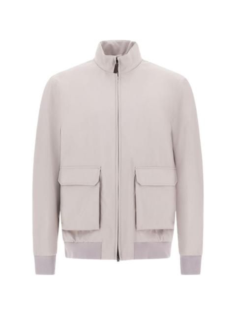 Herno zip-up wool bomber jacket