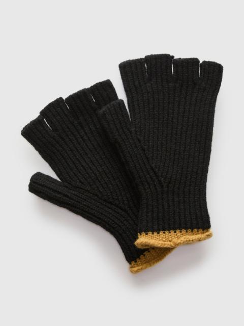 HOWLIN' "Lost My Fingers" Wool Gloves in Black