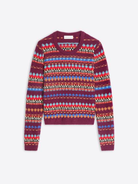 Dries Van Noten JACQUARD WOOL SWEATER