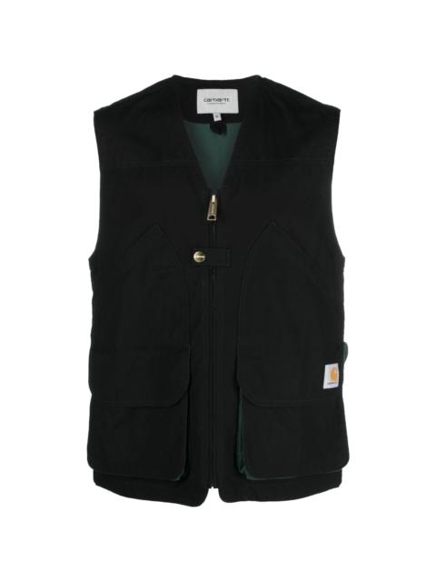 Heston panelled utility vest