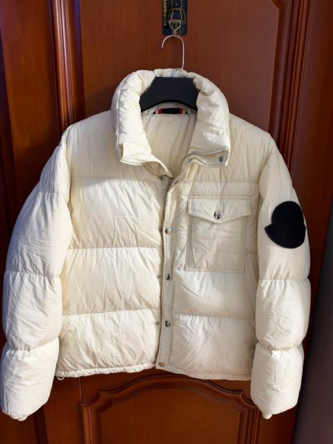 Moncler Moncler Off-White Stand-Collar Down Jacket