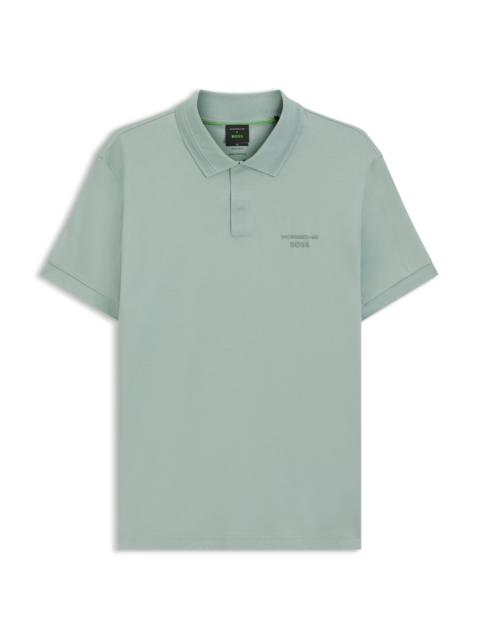 BOSS PORSCHE X BOSS POLO SHIRT IN MERCERIZED COTTON