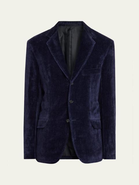 Jil Sander Men's Velvet Single-Breasted Jacket