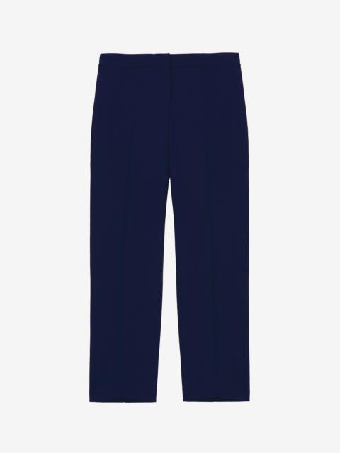 Alexander McQueen Leaf Crepe Cigarette Trousers