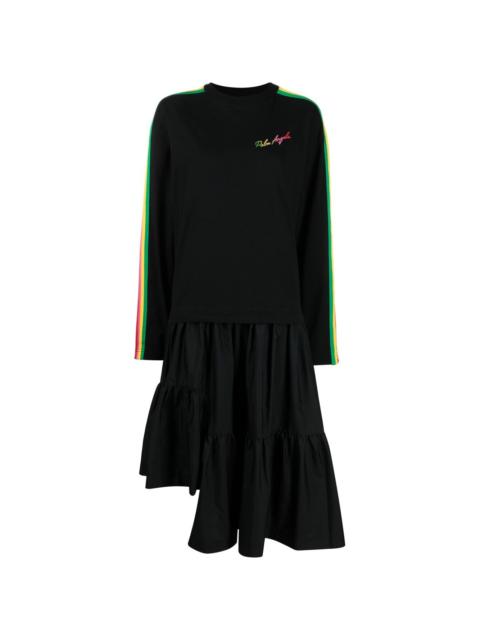 Palm Angels asymmetric long-sleeve dress