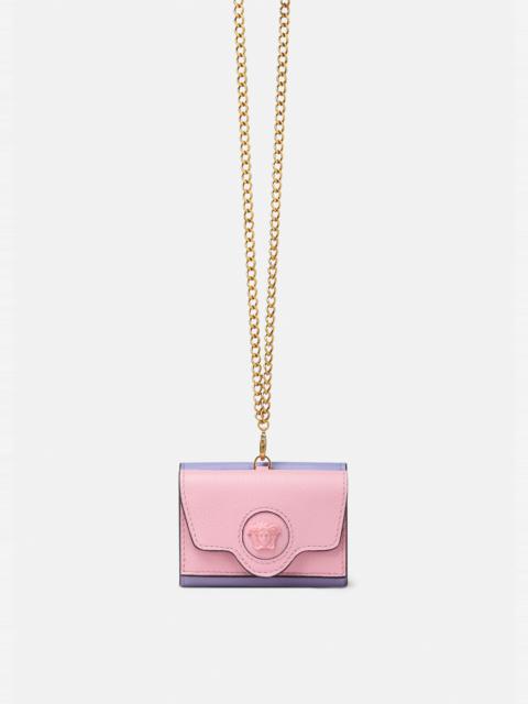 VERSACE La Medusa Tri-fold Chain Wallet