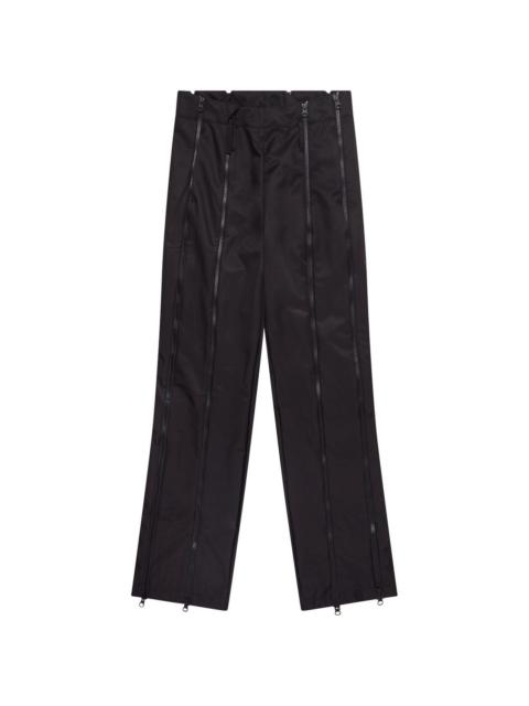 POST ARCHIVE FACTION (PAF) zip-embellished straight-leg trousers