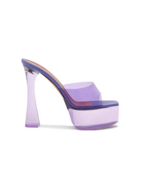 Dalida PVC Platform Sandals purple