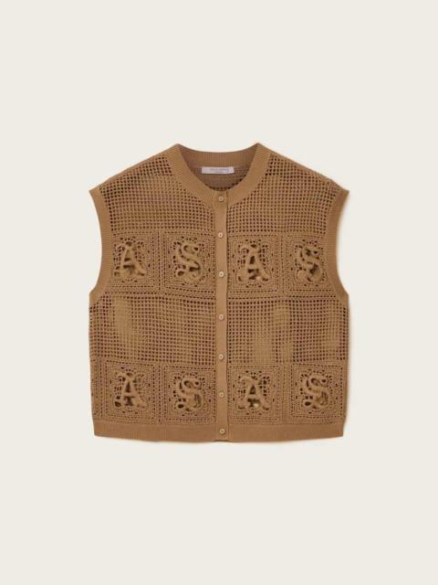 ALLSAINTS KYRA CROCHET COTTON WAISTCOAT