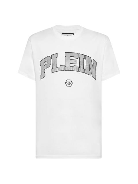 logo-embellished cotton T-shirt