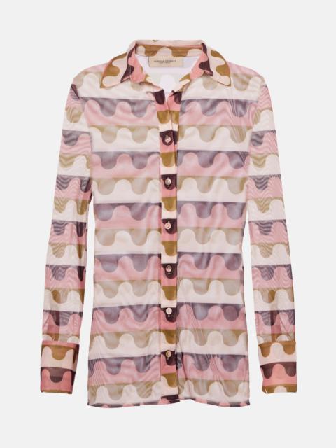 ADRIANA DEGREAS Giardino printed shirt
