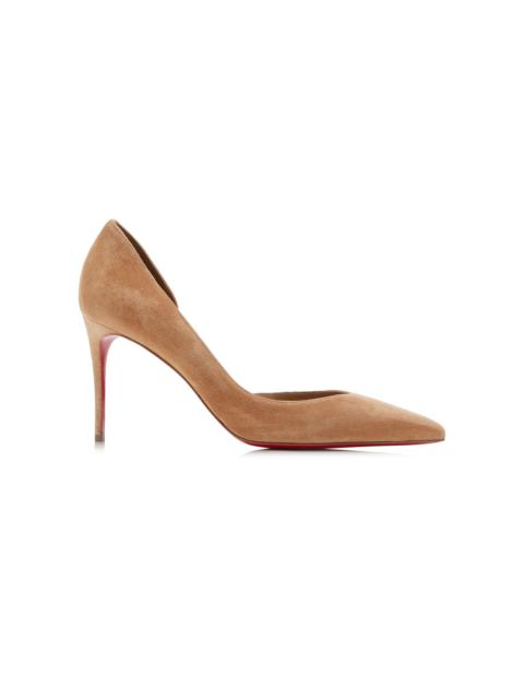 Christian Louboutin Iriza 85mm Veau Velours Pumps tan