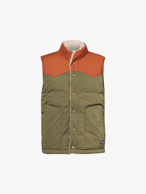 Reversible Bivy brand-patch recycled-polyester recycled-down gilet