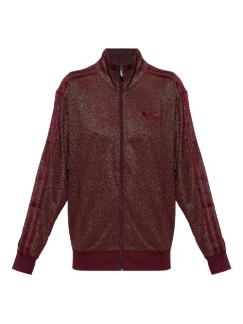 adidas Firebird lurex zip-up sweatshirt