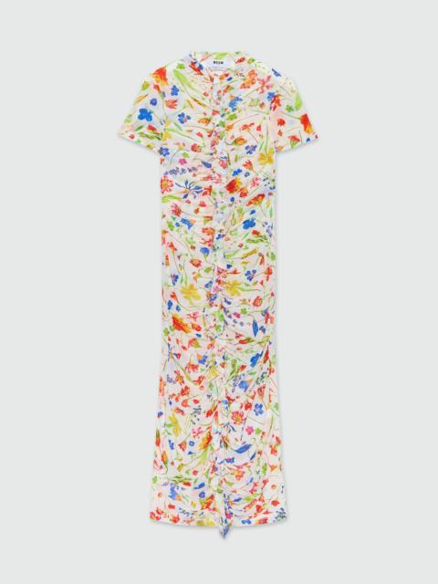MSGM Long patterned dress