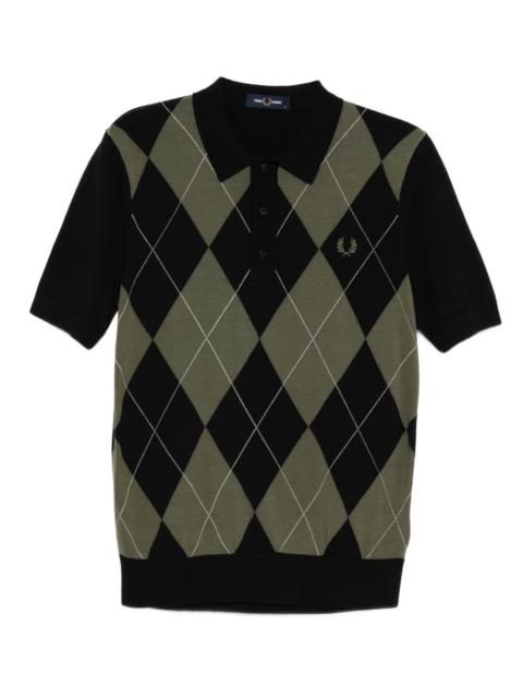 Fred Perry argyle-checked polo shirt