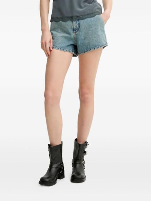 Zadig & Voltaire logo-plaque denim shorts