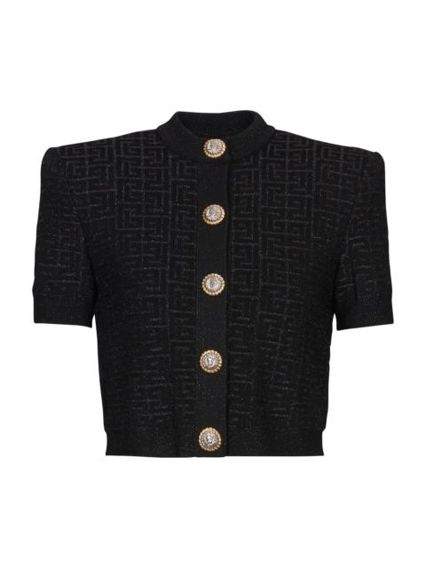 Balmain PB Labyrinth knit cardigan