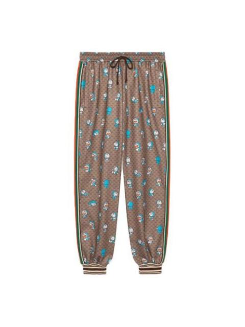 GUCCI Gucci x Doraemon SS21 Monogram Pants 'Brown' 654941-XJDEX-2138
