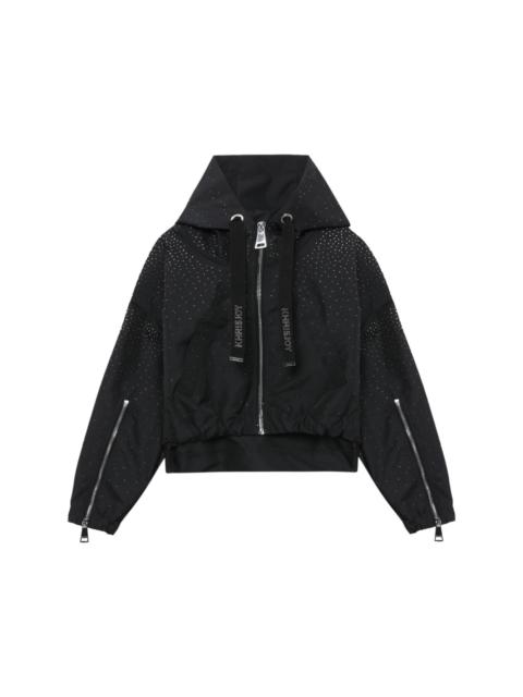 Khrisjoy rhinestone-embellished hooded jacket