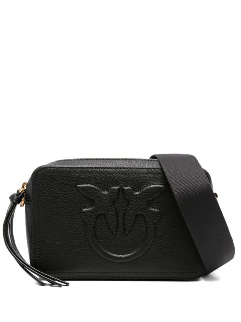 PINKO Pinko Carrie Embossed-logo Calf-leather Cross-body Bag
