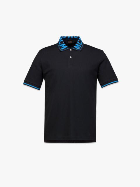 MCM Men’s Logo Polo Shirt in Cotton Piqué