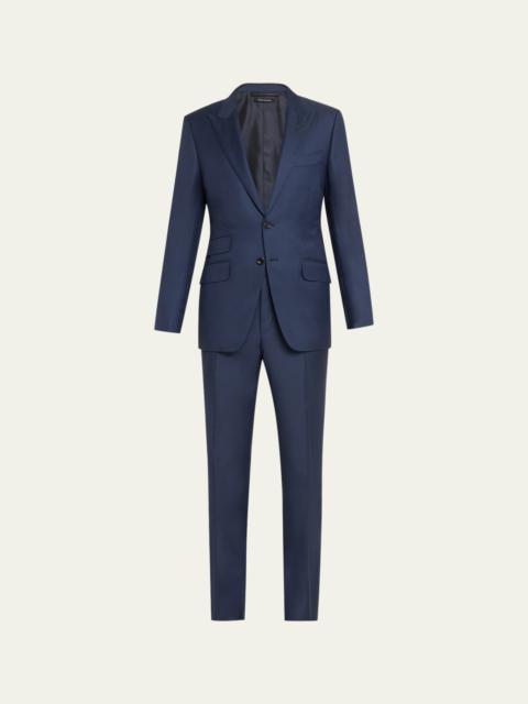 Men's Modern Fit Sharkskin Suit