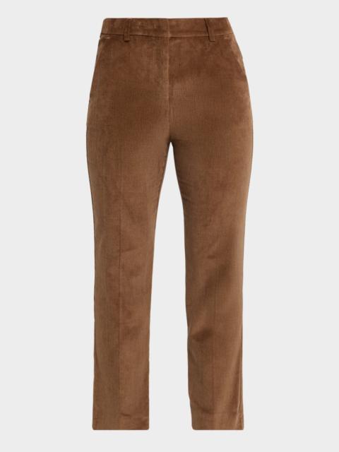 WEEKEND Max Mara Marruca Cotton Velvet Corduroy Ankle Pants