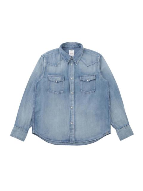visvim SOCIAL SCULPTURE SHIRT DMGD LT.INDIGO