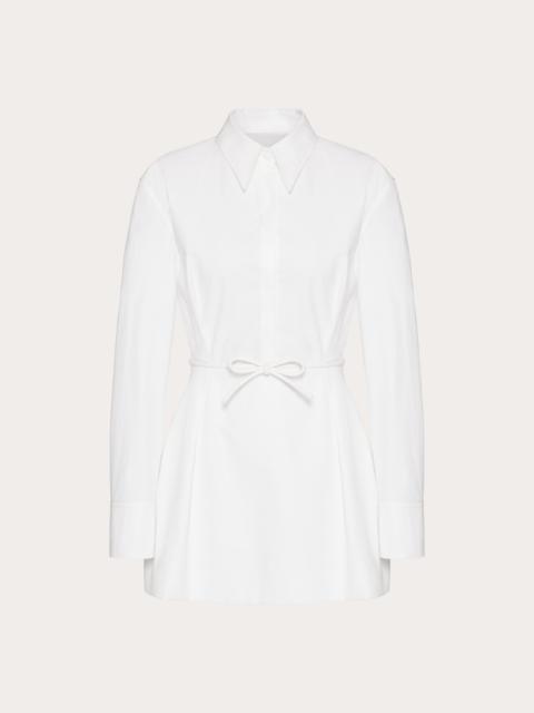 Valentino COMPACT POPELINE SHORT DRESS