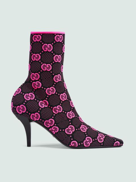 GUCCI Women's GG knit ankle boots