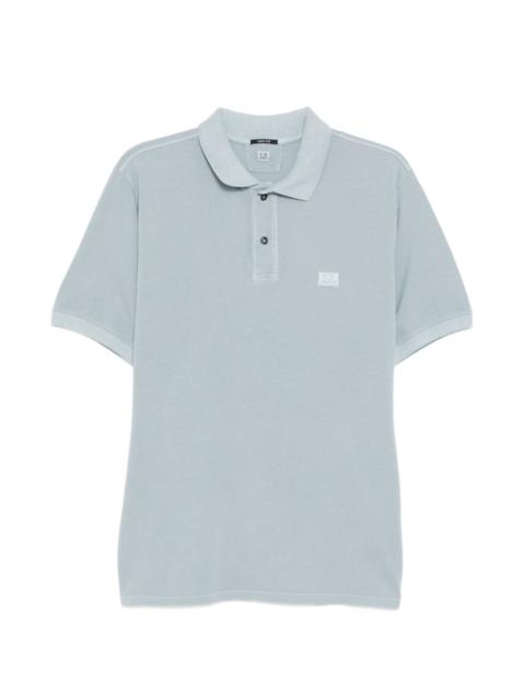 C.P. Company logo-embroidered polo shirt