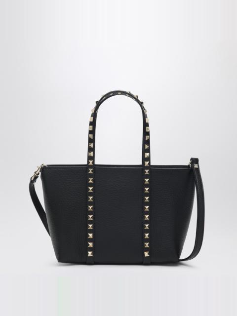 Valentino Black leather mini Rockstud tote bag