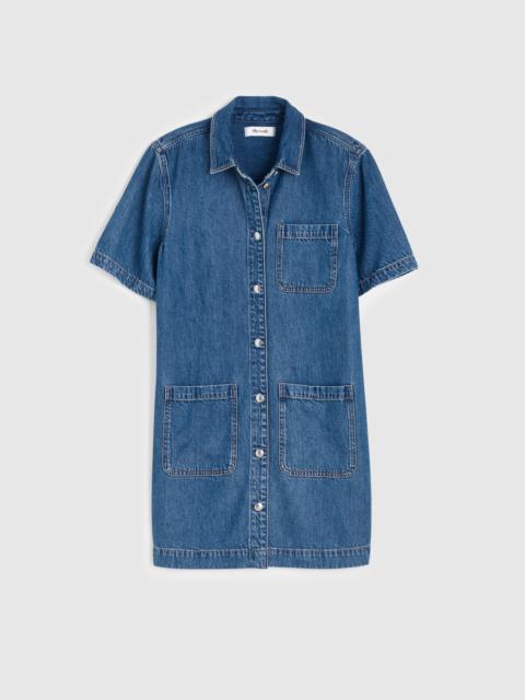 Madewell Airy Denim Boxy Mini Shirtdress