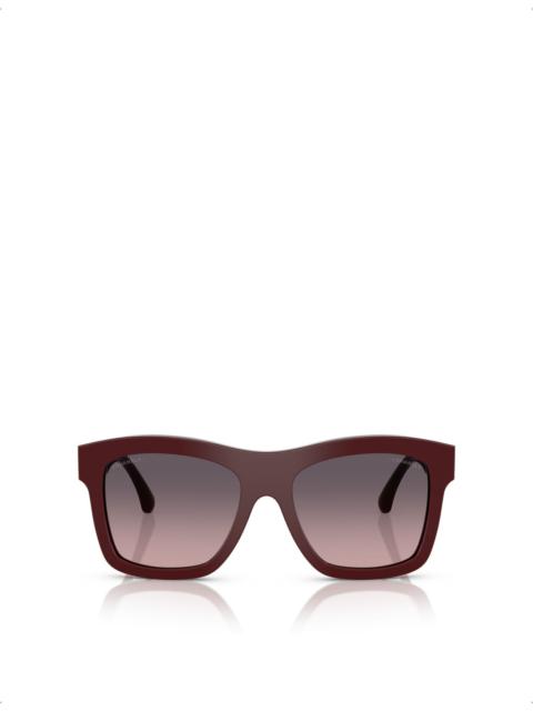 CHANEL CH5533 Square-Frame Acetate Sunglasses