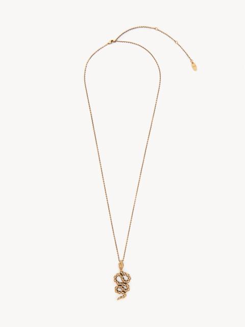 Chloé THE CHLOÉ SNAKE PENDANT NECKLACE