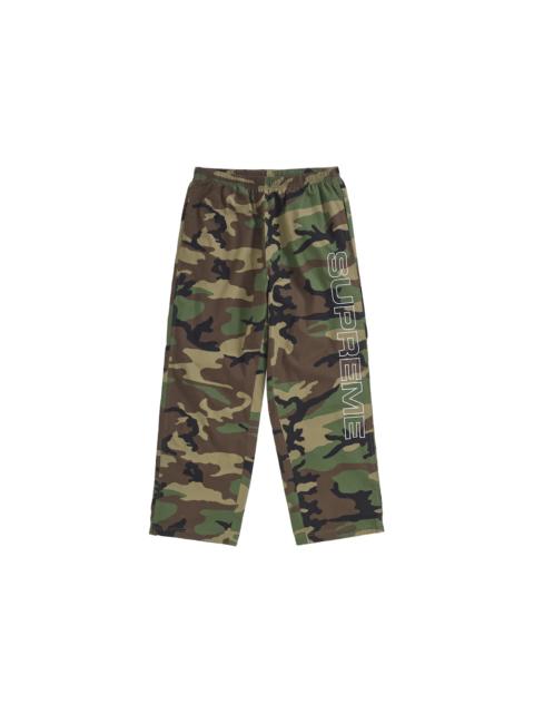 Supreme Supreme Spellout Embroidered Ripstop Track Pant Woodland Camo
