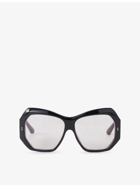 JOSEPH Slima Butterfly-Frame Acetate Sunglasses