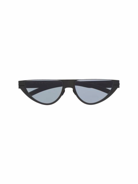 curved-frame sunglasses