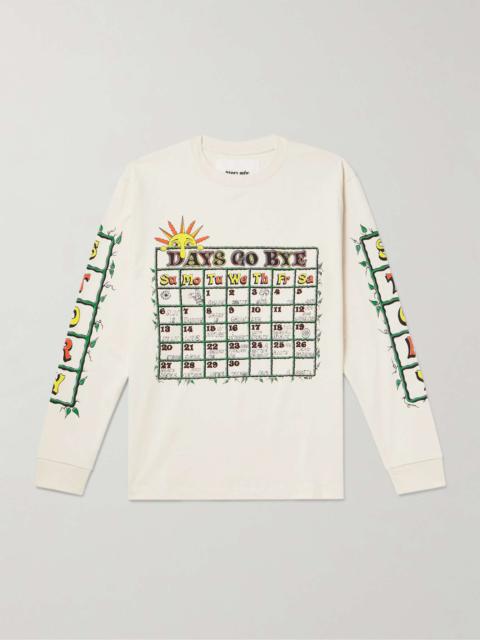 Story mfg. Grateful Printed Organic Cotton-Jersey T-Shirt