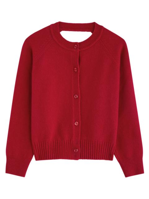 Simone Rocha Simone Rocha Open-back Wool-blend Cardigan