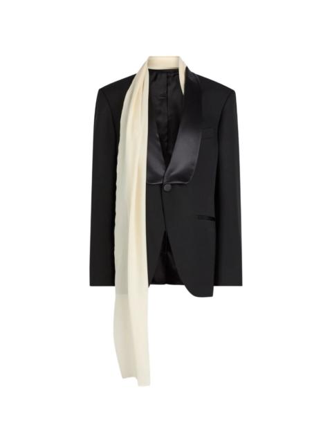 armarium shawl-detail single-breasted V-neck blazer