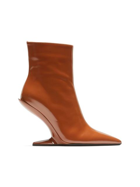 N°21 patent-finish leather ankle boots