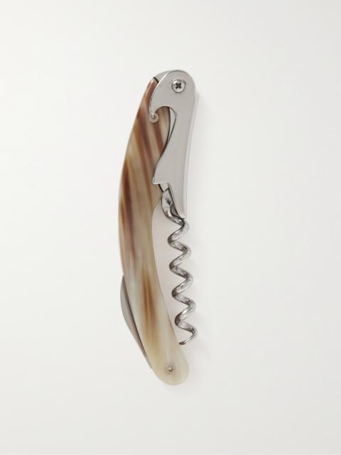Brunello Cucinelli Stainless Steel and Horn Corkscrew