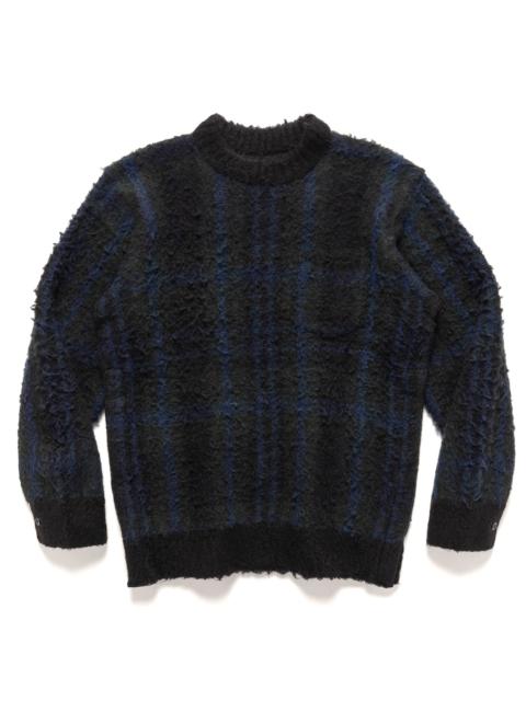 sacai Plaid Knit Sweater Black